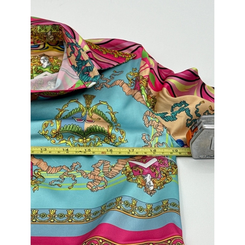 BanJul Women Multi-Color Baroque Floral Print 2-Piece Satin Lounge Set Size S - Picture 9 of 16